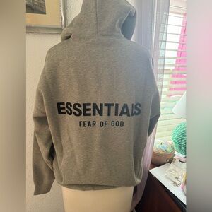 Essentials Fear of God Gray Hoodie